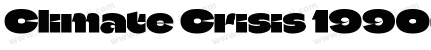 Climate Crisis 1990字体转换